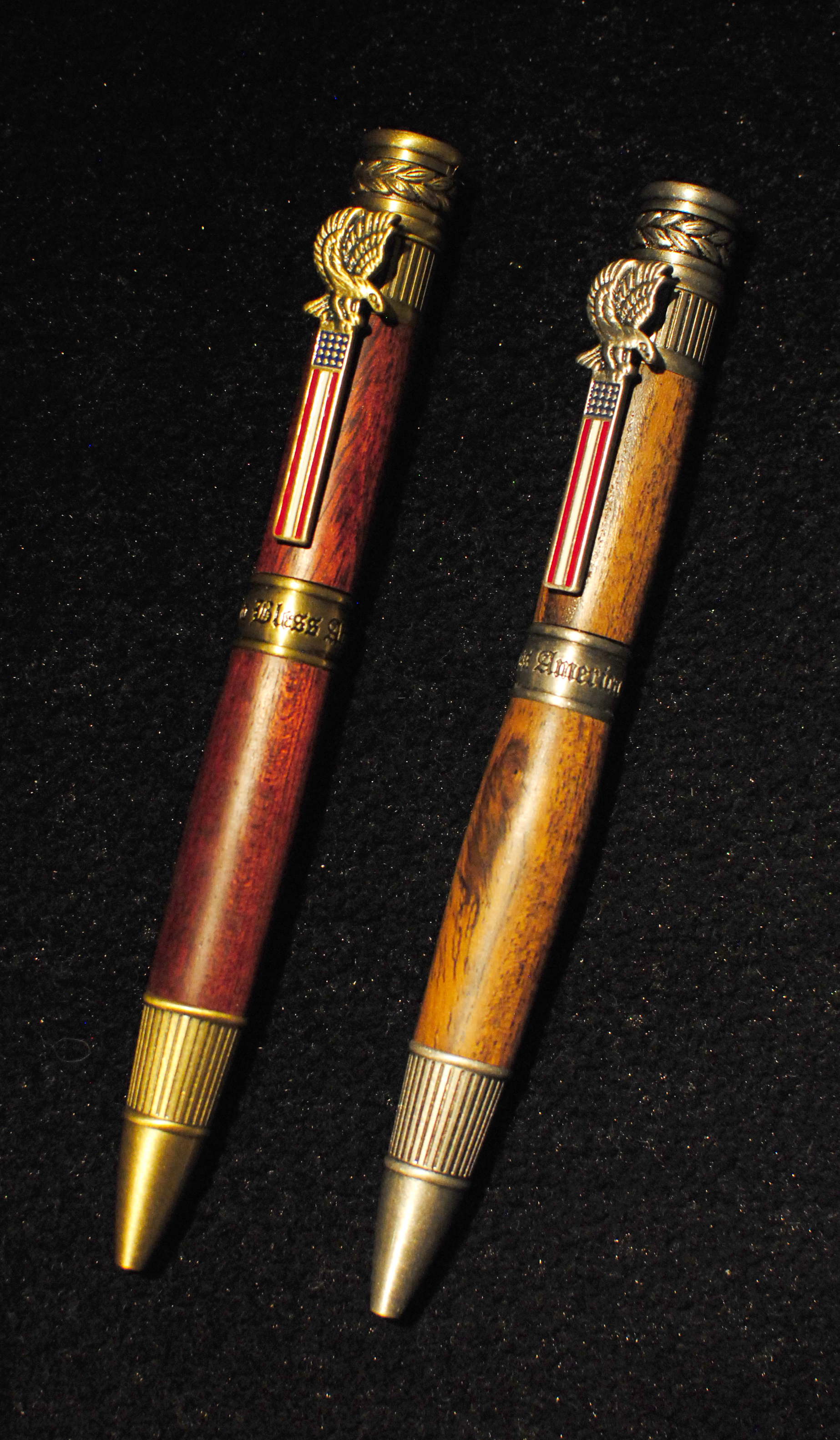 Allywood Creations Patriot (God Bless America) Pen - Wood